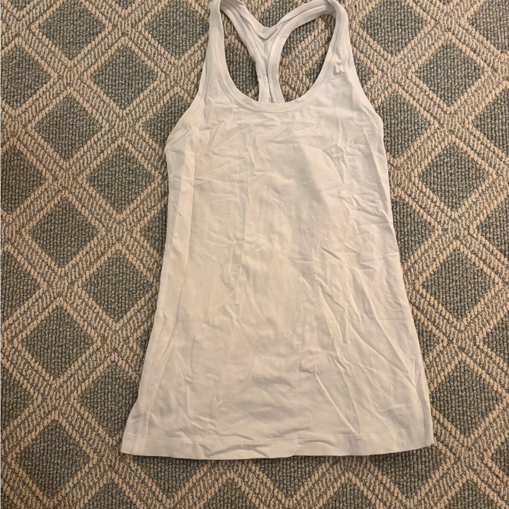 Women's Lululemon White Racerback Tank Top